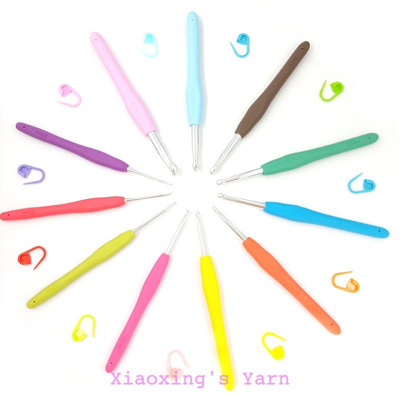 Set kim móc cơ bản - Kim khâu - Đánh dấu dòng dùng trong đan móc len handmade | Xiaoxingyarn