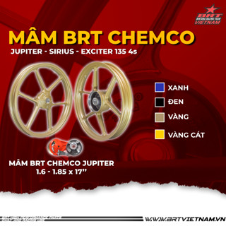 Mâm BRT-CHEMCO Bản 1.6x1.85 (mâm sau 3 bạc đạn ) cho EX nhỏ/ Sirius