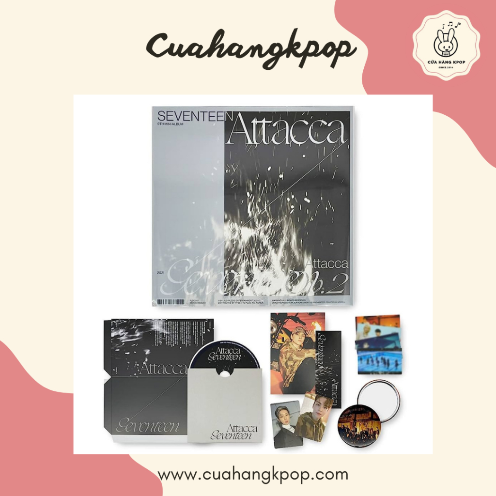 Album Seventeen - ATTACCA Op1 - Op 2 - Op3 Cửa hàng Kpop chính hãng