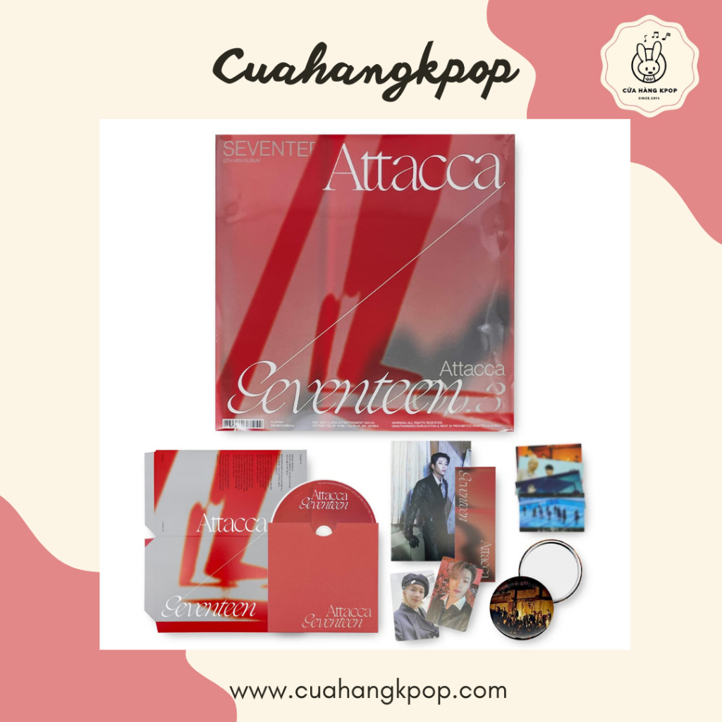 Album Seventeen - ATTACCA Op1 - Op 2 - Op3 Cửa hàng Kpop chính hãng
