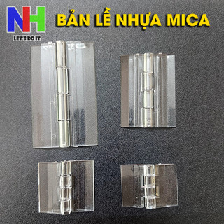 Bản lề mica trong suốt, bản lề Acrylic kích thước 30x33mm