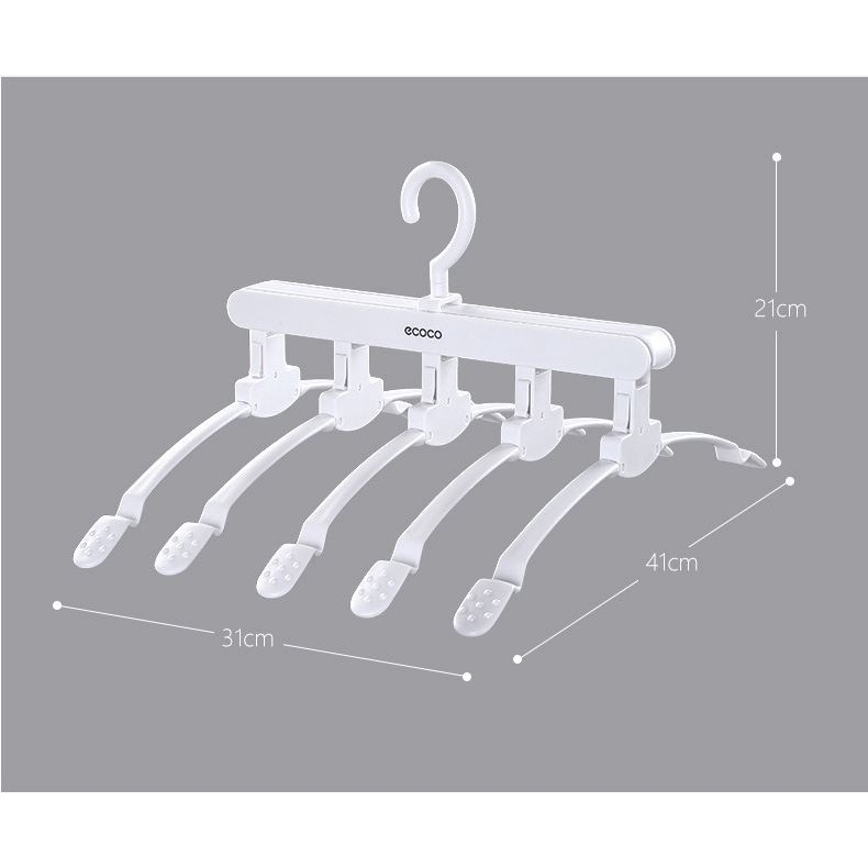 Móc treo quần áo tiết kiệm không gian Ecoco 5 in 1 E1904