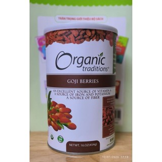 Kỷ tử sấy khô Goji Berreis Organic Traditions hộp 454gr