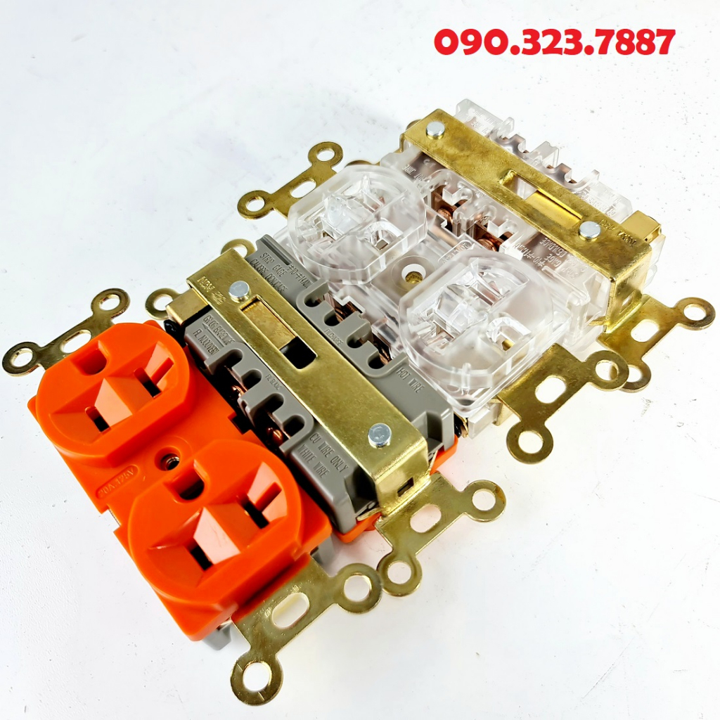 Ổ cắm điện chuyên dụng Audio tiêu chuẩn MỸ - 20A. Loại tốt, Có tai tiện lợi.