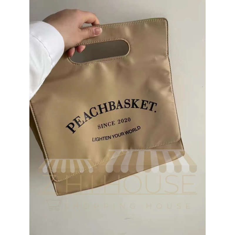 Túi đeo chéo Peachbasket hình hộp chữ nhật phong cách Unisex
