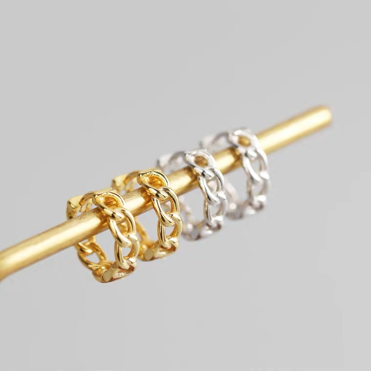 Khuyên bạc vặn thừng cá tính| TRANG SỨC BẠC ACCESSORIES