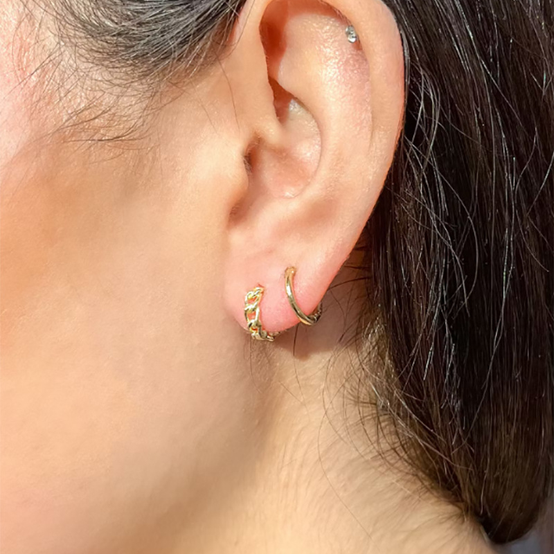 Khuyên bạc vặn thừng cá tính| TRANG SỨC BẠC ACCESSORIES