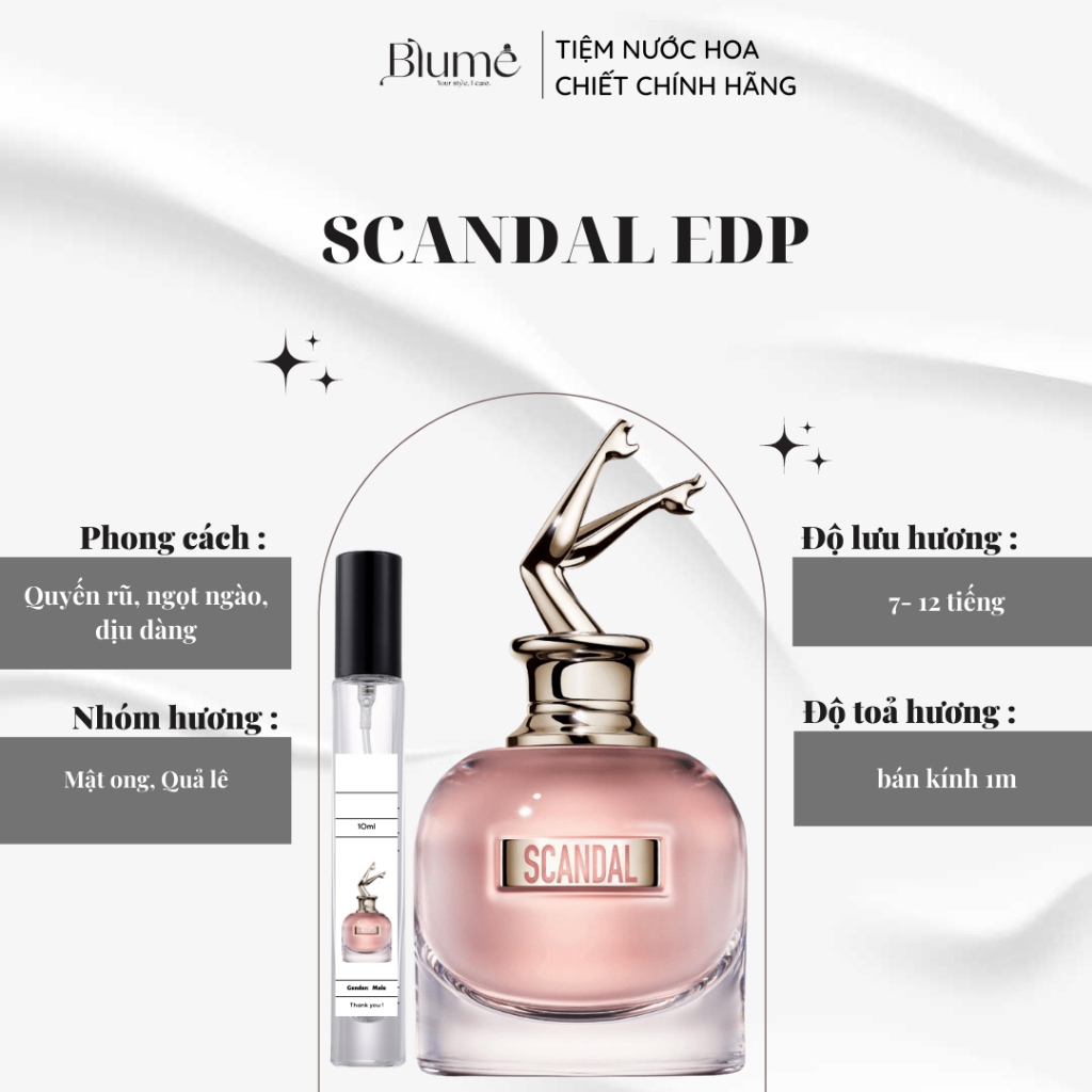 Nước hoa NỮ SCANDAL EDP mùi gợi cảm - Blume Tiệm Nước Hoa