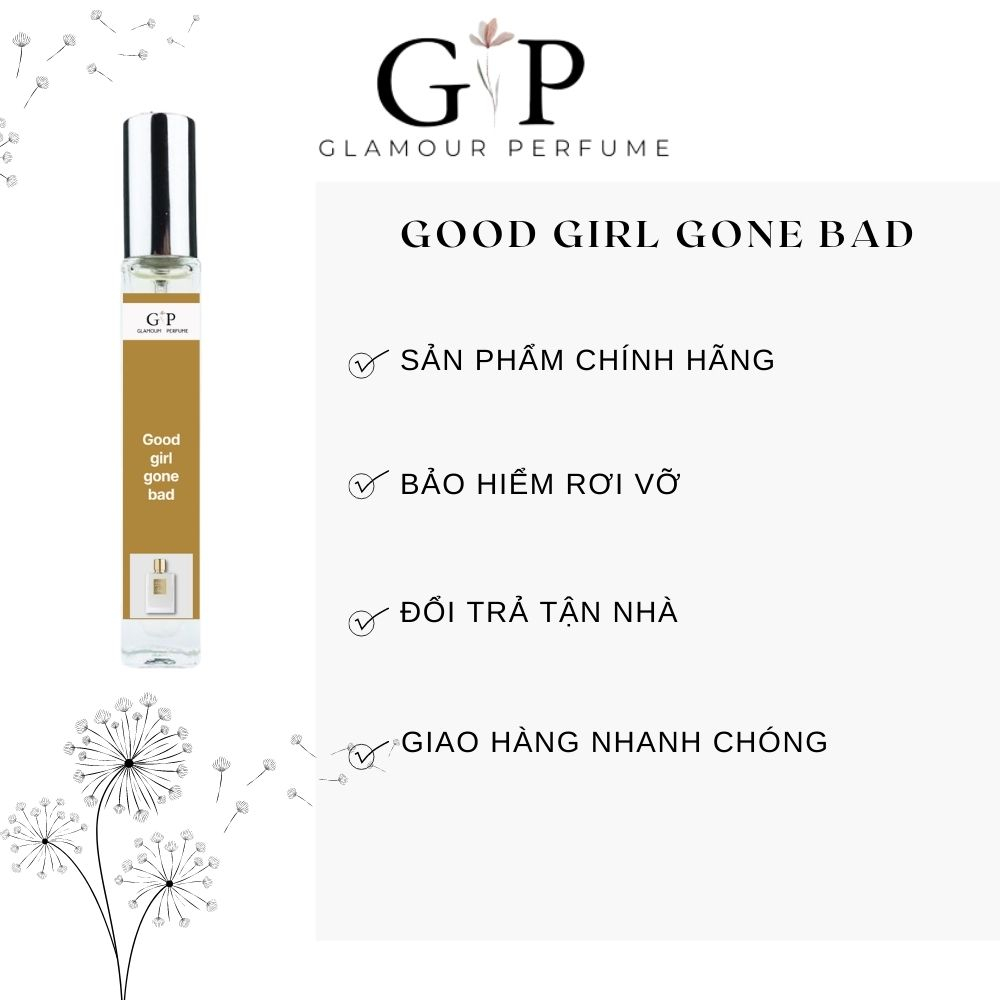 Nước hoa nữ 10ml Glamour Perfume Good Girl Gone Bad sang trọng , quyến rũ , tinh tế