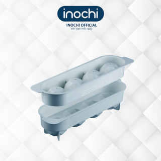  Khay Đá Tròn Kari 4 Viên Inochi - Kháng Khuẩn Nhựa Bền Dẻo Chất Lượng Nhật Bản 