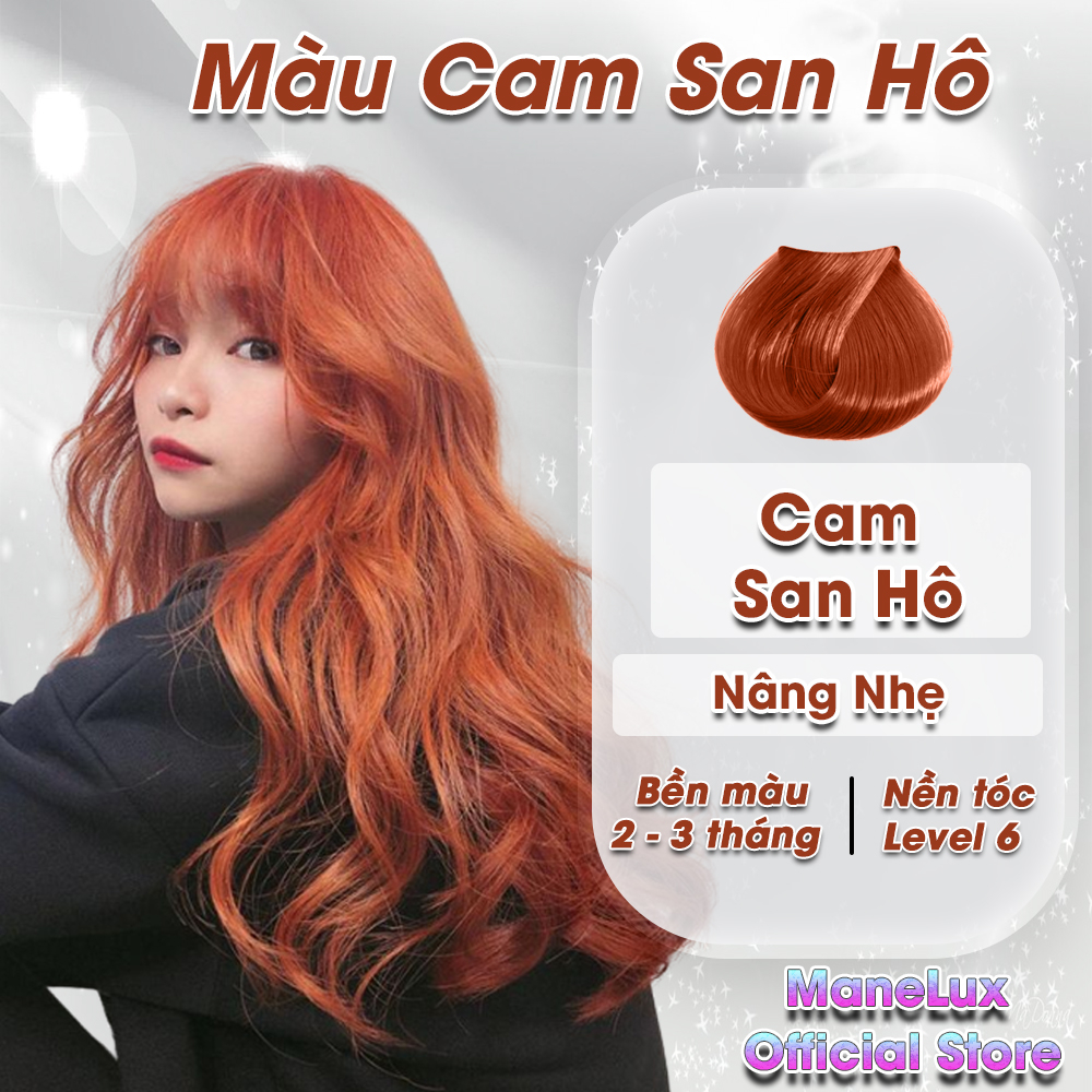 Thuốc nhuộm tóc màu Cam san hô tại nhà chính hãng giá rẻ - ManeLux Official Store