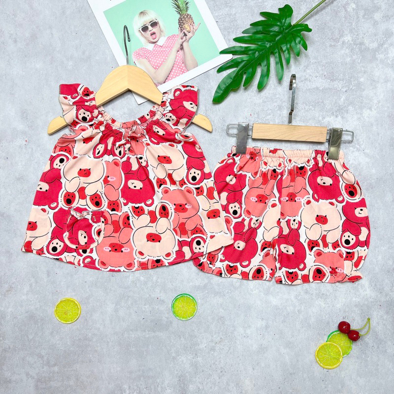 Bộ Tote Lanh Bé gái Siêu Cưng