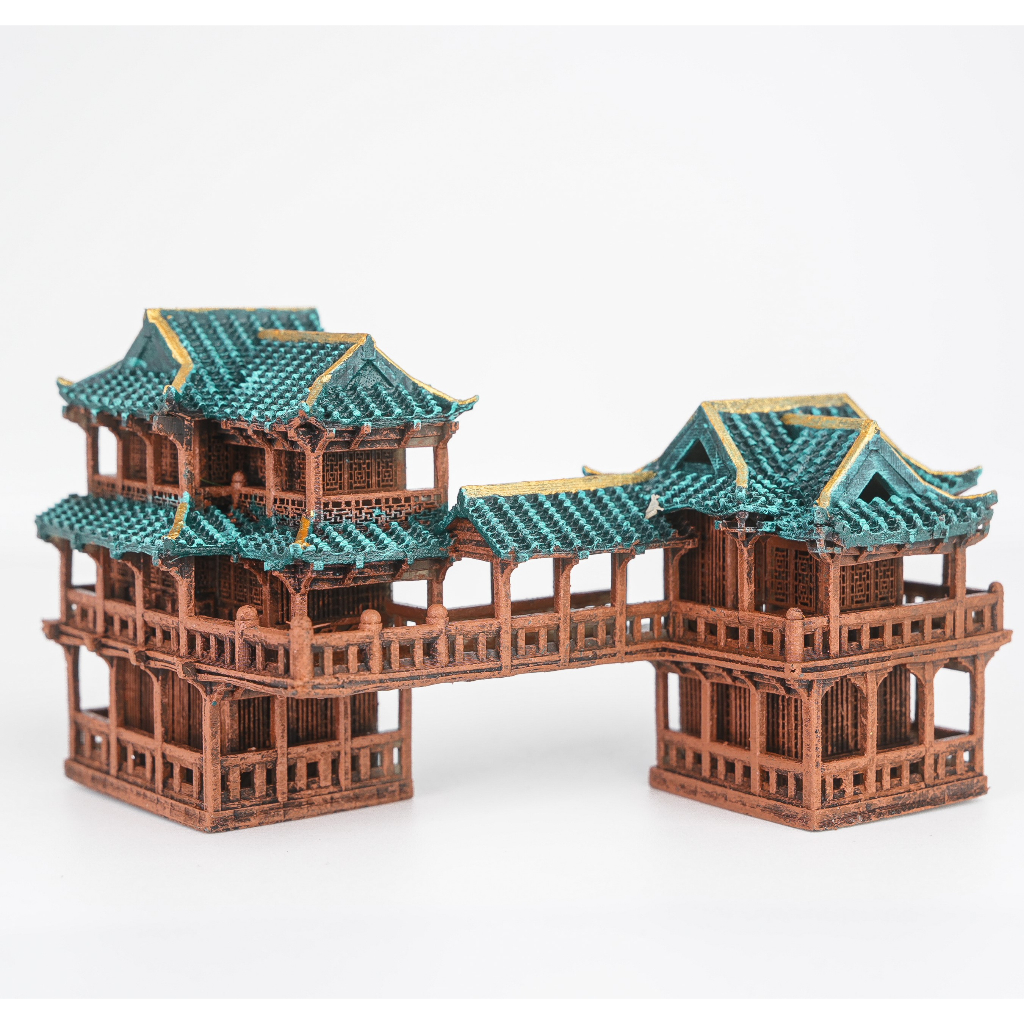 Mô hình tiểu cảnh NHÀ CHỮ L trang trí bể cá, aquarium, terrarium, non bộ, sân vườn, cây cảnh, DIY