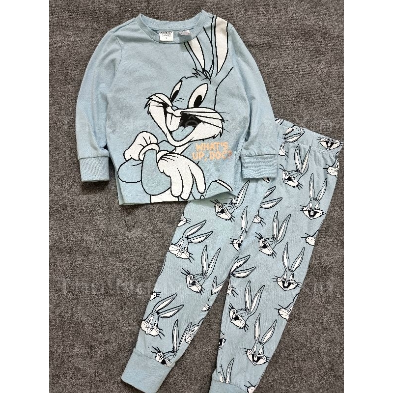 Bộ thun cotton Looney Tunes bé gái