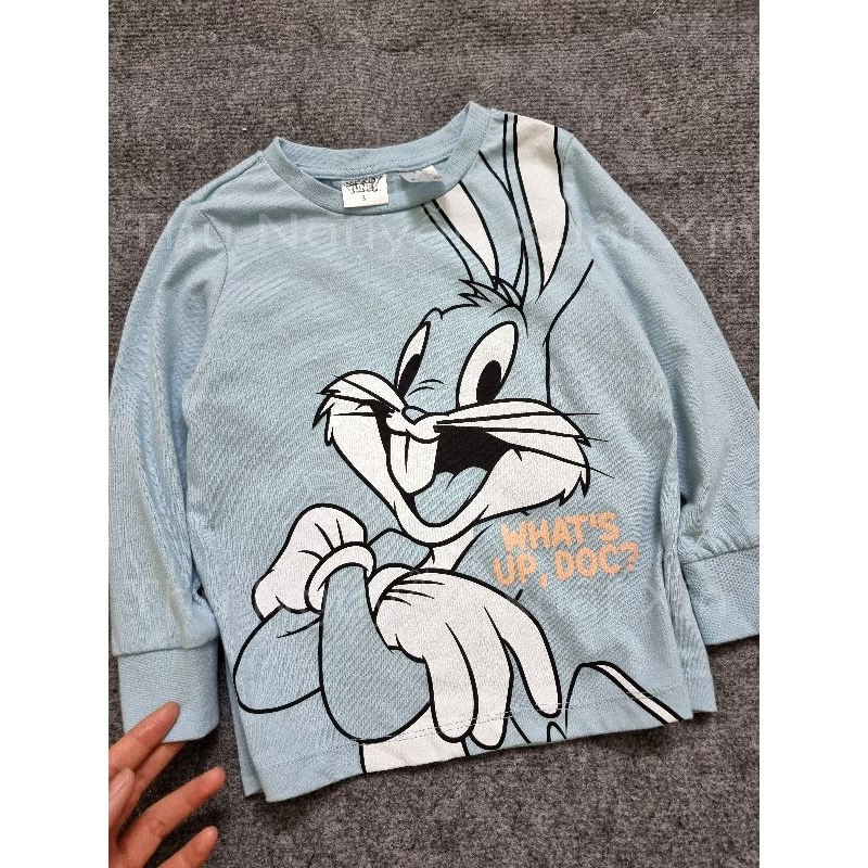 Bộ thun cotton Looney Tunes bé gái