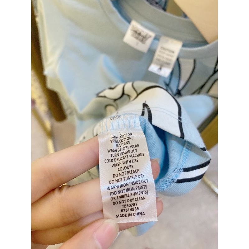 Bộ thun cotton Looney Tunes bé gái