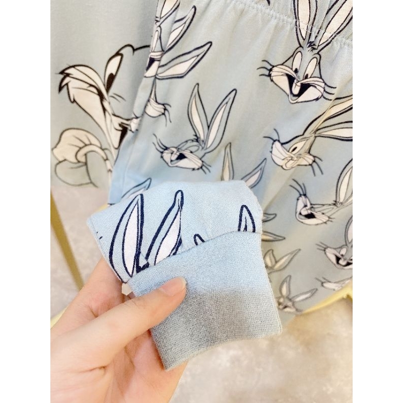 Bộ thun cotton Looney Tunes bé gái