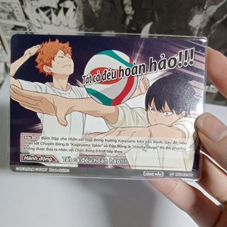 Card haikyuu, card lẻ trong bộ cờ haikyuu.