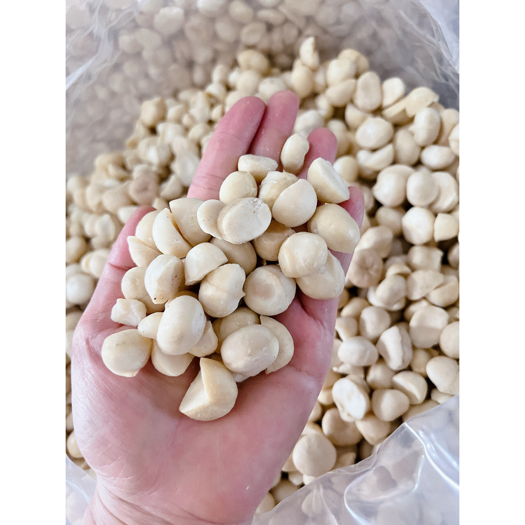 Nhân Macca Đắk Lắk Loại Vỡ Đôi, Nhân Mới Không Hôi Dầu, Thơm Béo - Tốt Cho Hệ Tim Mạch, Não Bộ