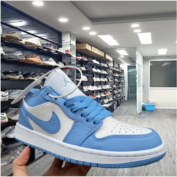 Giày 𝐉𝐨𝐫𝐝𝐚𝐧 Xanh Dương 𝐜ổ thấp - Sneaker Unisex Nam Nữ Hàng cao cấp