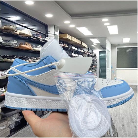 Giày 𝐉𝐨𝐫𝐝𝐚𝐧 Xanh Dương 𝐜ổ thấp - Sneaker Unisex Nam Nữ Hàng cao cấp
