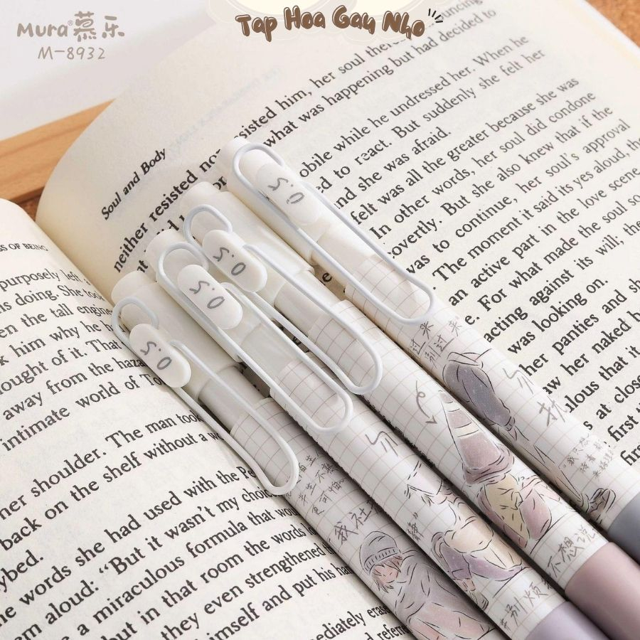 Bút gel MURA-8932 NO STOP mực đen