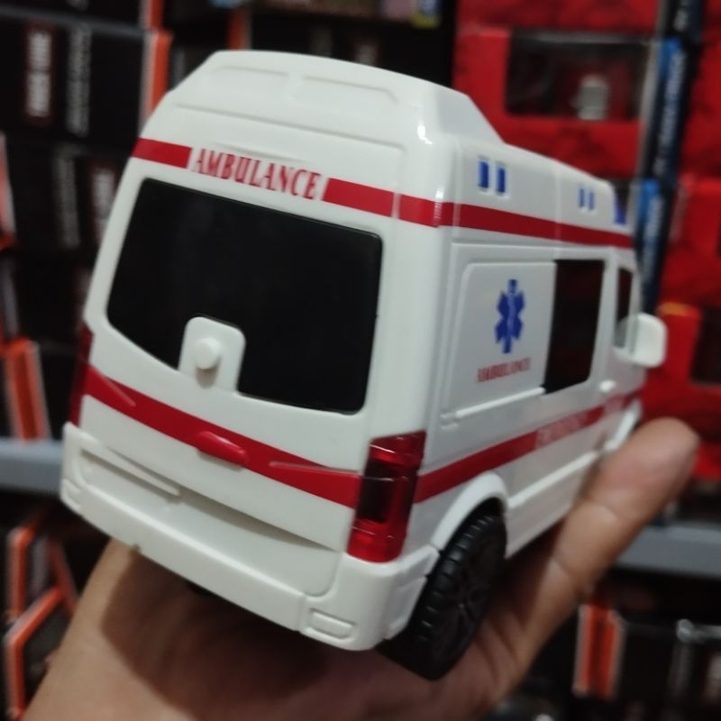 Xe cứu thương âm thanh đèn tỉ lệ 1:28