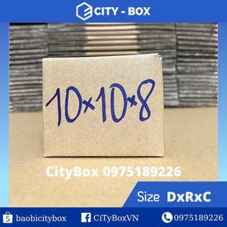 Set 10 hộp 10x10x8 hộp carton đóng hàng, 108 hộp ship cod