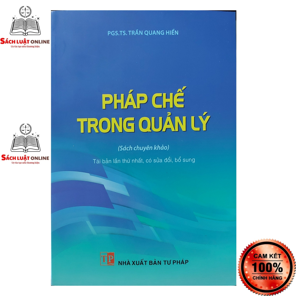 Sách - Pháp chế trong quản lý (NXB Tư Pháp)