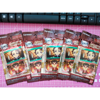 Pack thẻ nhân phẩm demon slayer- kimetsu no yaiba - metal card- volume 1- 2 card/ pack - jp