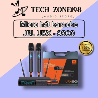 Micro không dây JBL URX9900 plus+ - 2 râu cao cấp, bắt sóng cực mạnh, hát nhạy, chống hú rít