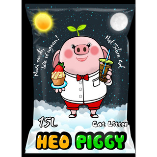 Cát Vệ Sinh Mèo Maneki Neko Heo Piggy 15L Cát Nhật Japan Bentonite đất sét Maneki Neko