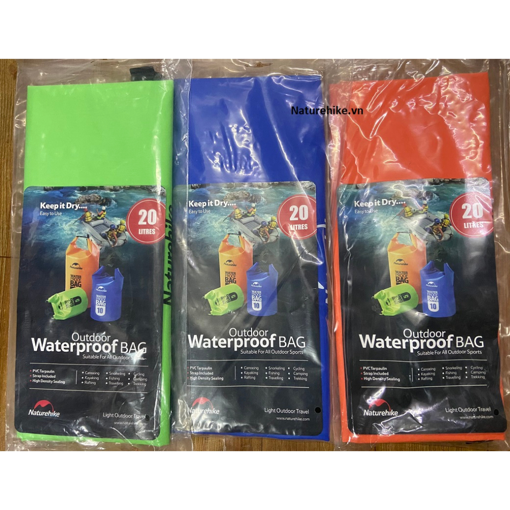 Túi khô 500D NatureHike FS15M020-J 20L mẫu mới 2023