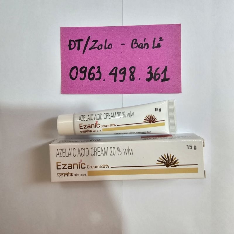 Gel Ezanic 20% Azelaic Acid Gel/Cream - Kem giúp mờ thâm, giảm mụn