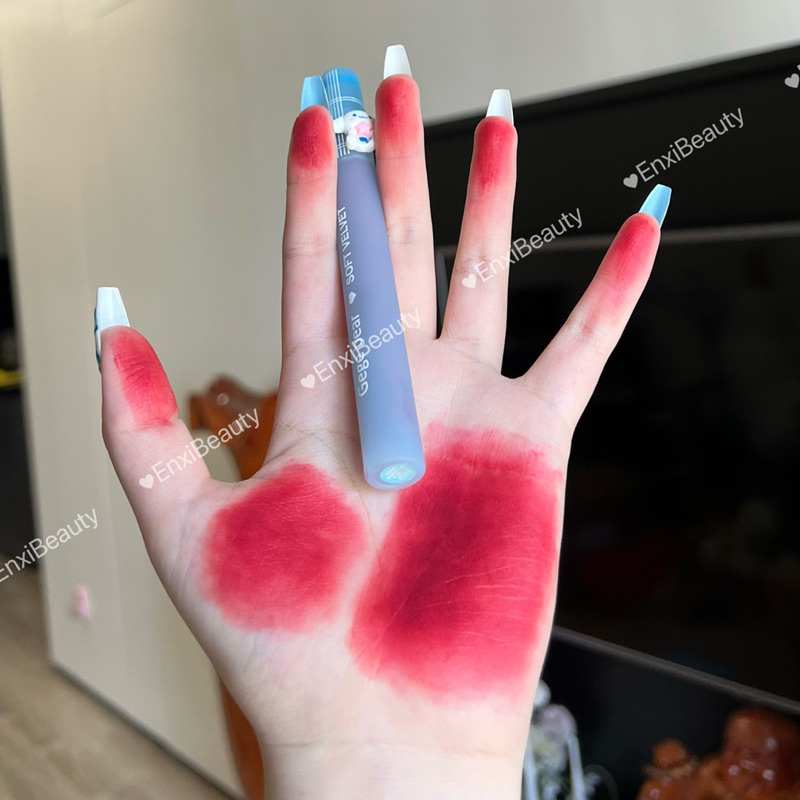Son Kem Lì CÚn Xanh GEGE BEAR  Nhung Lì Bền Màu Lâu Trôi