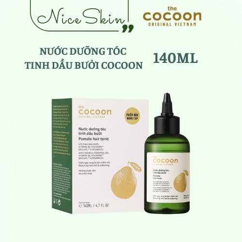 Nước Dưỡng Tóc Bưởi Cocoon 140ml - 100% hàng chính hãng - giúp mọc tóc, phục hồi tóc hư tổn, làm giảm rụng tóc