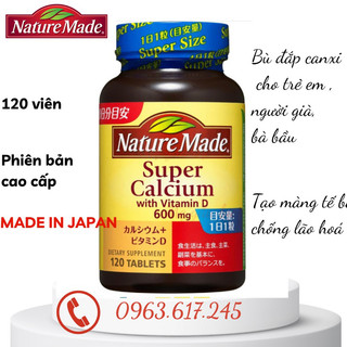 [Giá tốt, hàng chuẩn, 4 THÁNG] VIÊN UỐNG SUPER CANXI NATURE MADE NỘI ĐỊA NHẬT BẢN