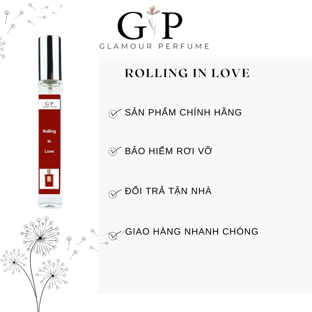 Nước hoa Unisex 10ml Glamour Perfume Rolling in love quyến rũ , gợi cảm , tinh tế