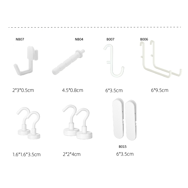 Combo 2 chiếc Móc nhựa cao cấp G025 JS002 dùng cho bảng dày 4-5,5mm