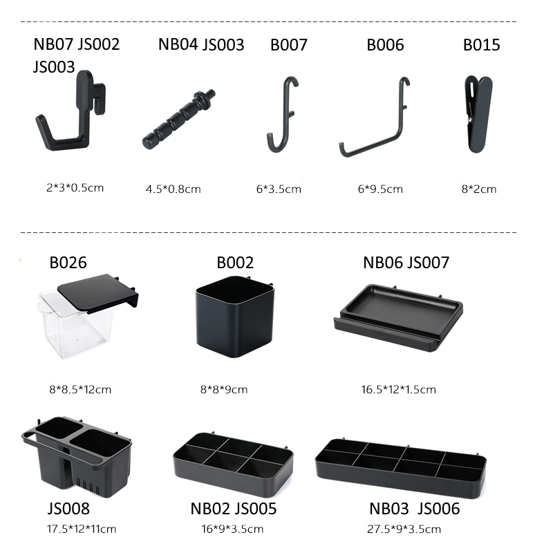 Combo 2 chiếc Móc nhựa cao cấp G025 JS002 dùng cho bảng dày 4-5,5mm