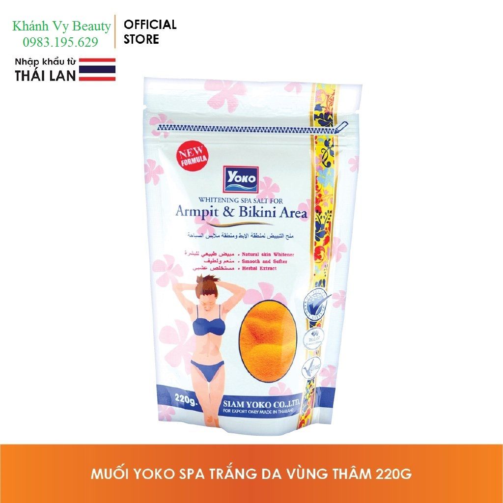 Muối Tắm Tẩy Da Chết Yoko 220g - Thái Lan