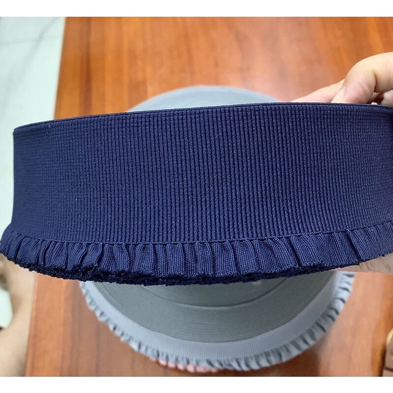 Thun bèo 1 biên, bảng rộng 6cm, thun mềm mịn, hợp thời trang, dùng may lưng đầm, váy...9