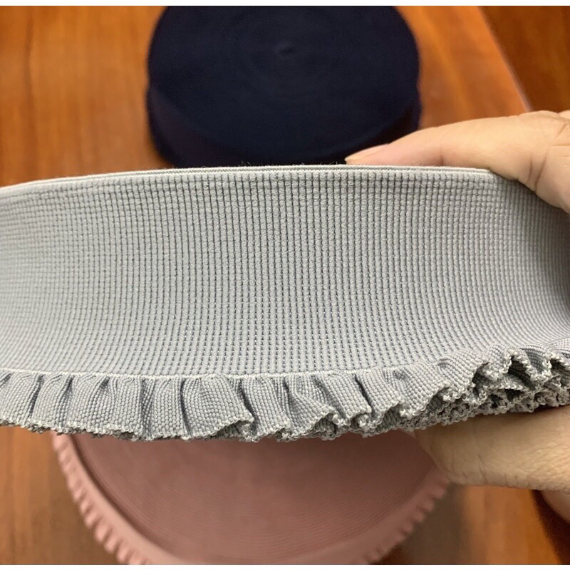 Thun bèo 1 biên, bảng rộng 6cm, thun mềm mịn, hợp thời trang, dùng may lưng đầm, váy...9