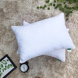Ruột gối nằm bông gòn trắng tinh khiết 45cmx65cm, ruột gối đầu vải 100% cotton thoáng mát, vỏ ruột gối có khóa kéo