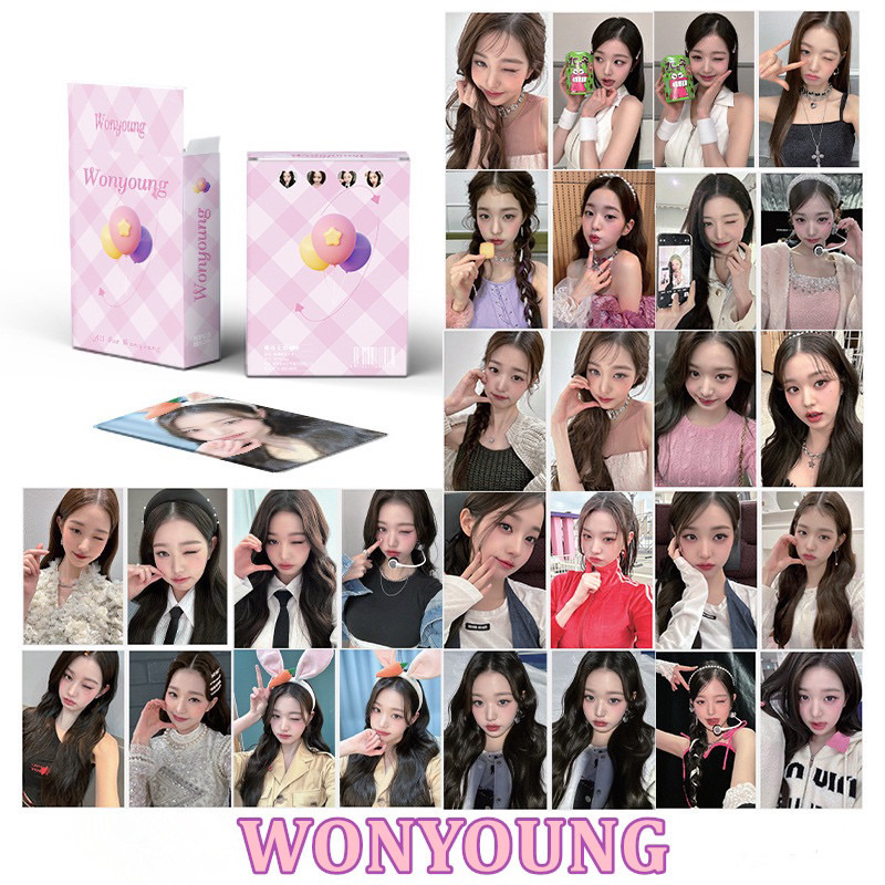 Photocard 50 tấm Hologram nhóm IVE, BTS, AESPA, Wonyoung
