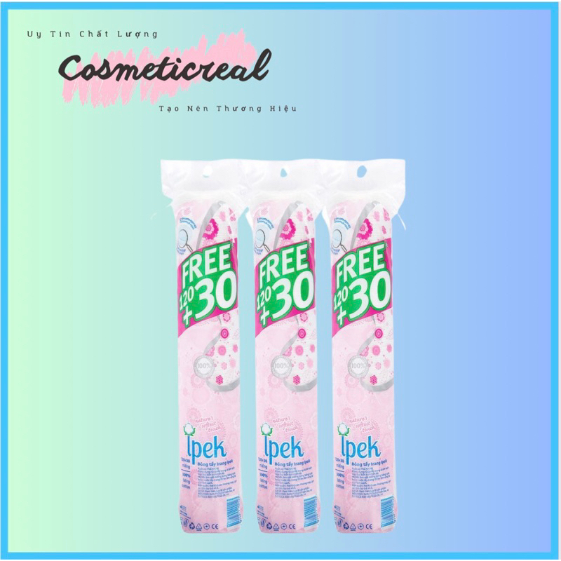 Bông Tẩy Trang Ipek Sắc Đẹp Tự Nhiên Nhưng Đầy Tinh Tế Làm Sạch Bã Nhờn, Vùng Tích Tụ Mụn Cámthổ Nhĩ Kỳ [Hàng Nhập Khẩu