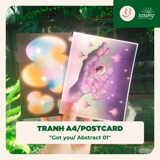 Tranh A4 và postcard