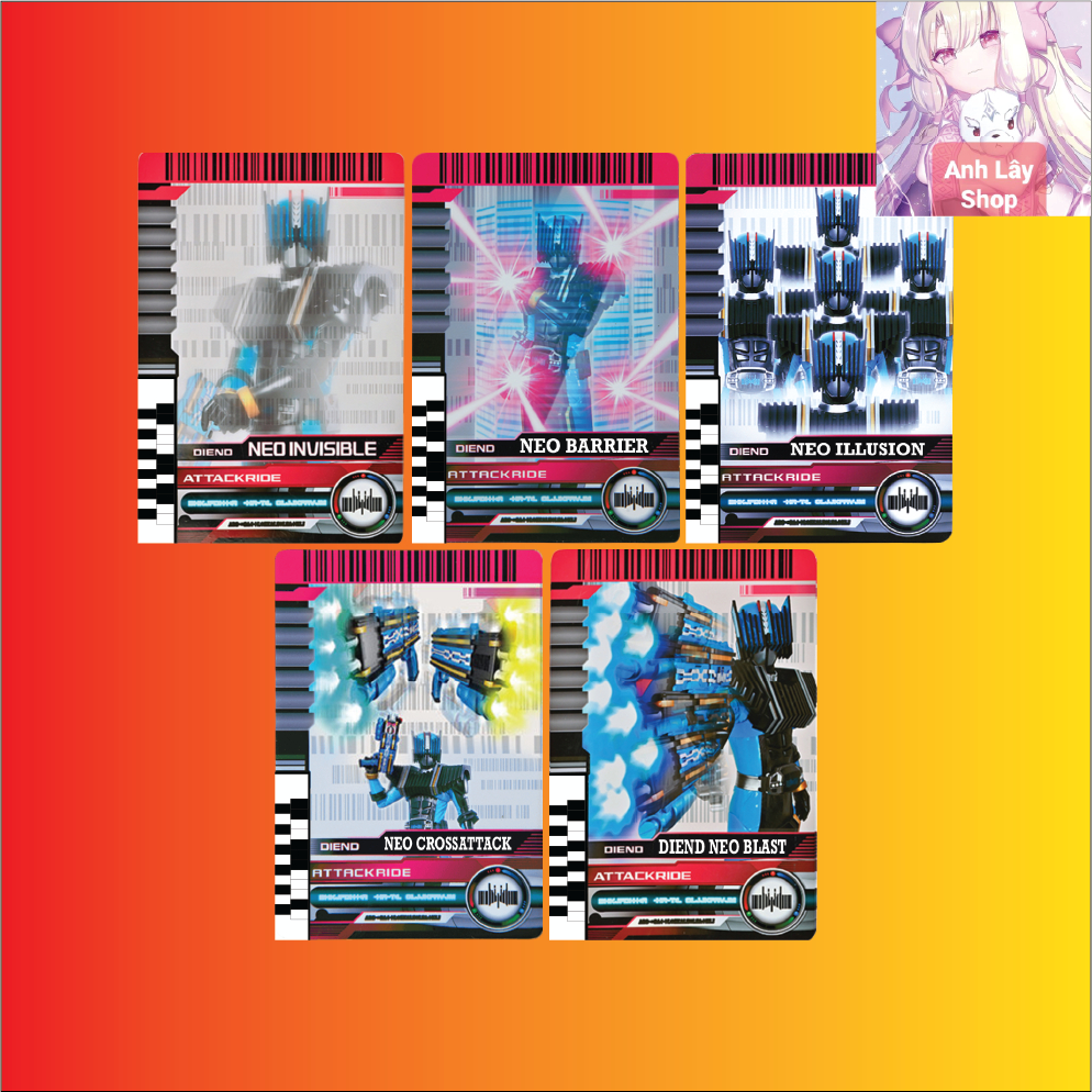 Đồ chơi Rider card csm dx đọc được  của series phim Siêu nhân Kamen rider Decade