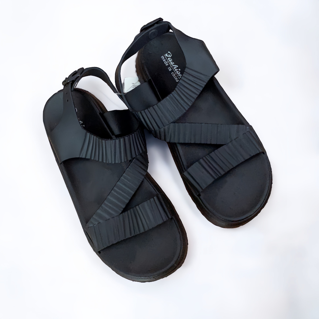 Giày Sandal Nữ Quai Chéo Chữ Z Chống Nước Cao Su Êm Chân Đi Học Đi Mưa Đi Chơi - iDÉP GL091