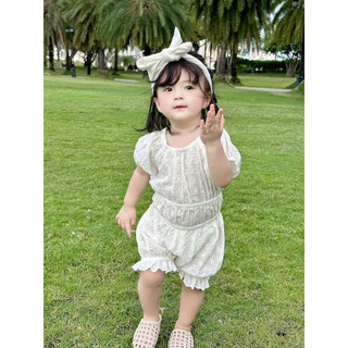 Romper đùi ren mimi em bé Nanci room (kèm turban xinh)